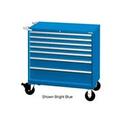 LISTA INTERNATIONAL Lista 40-1/4"W Mobile Cabinet, 7 Drawers, 94 Compart - Classic Blue, No Lock XSHS0750-0701MCBNL